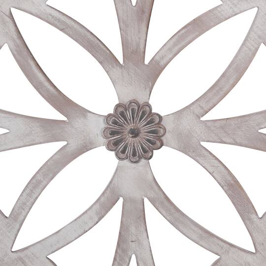 Gray Wood & Metal Farmhouse Wall Decoration